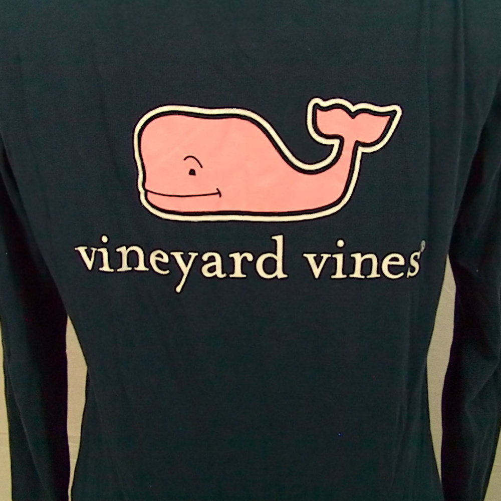 Vinyard Vines Navy Long Sleeve Tee - Picture 5 of 7